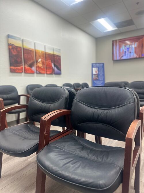 Chandler podiatry office waiting room